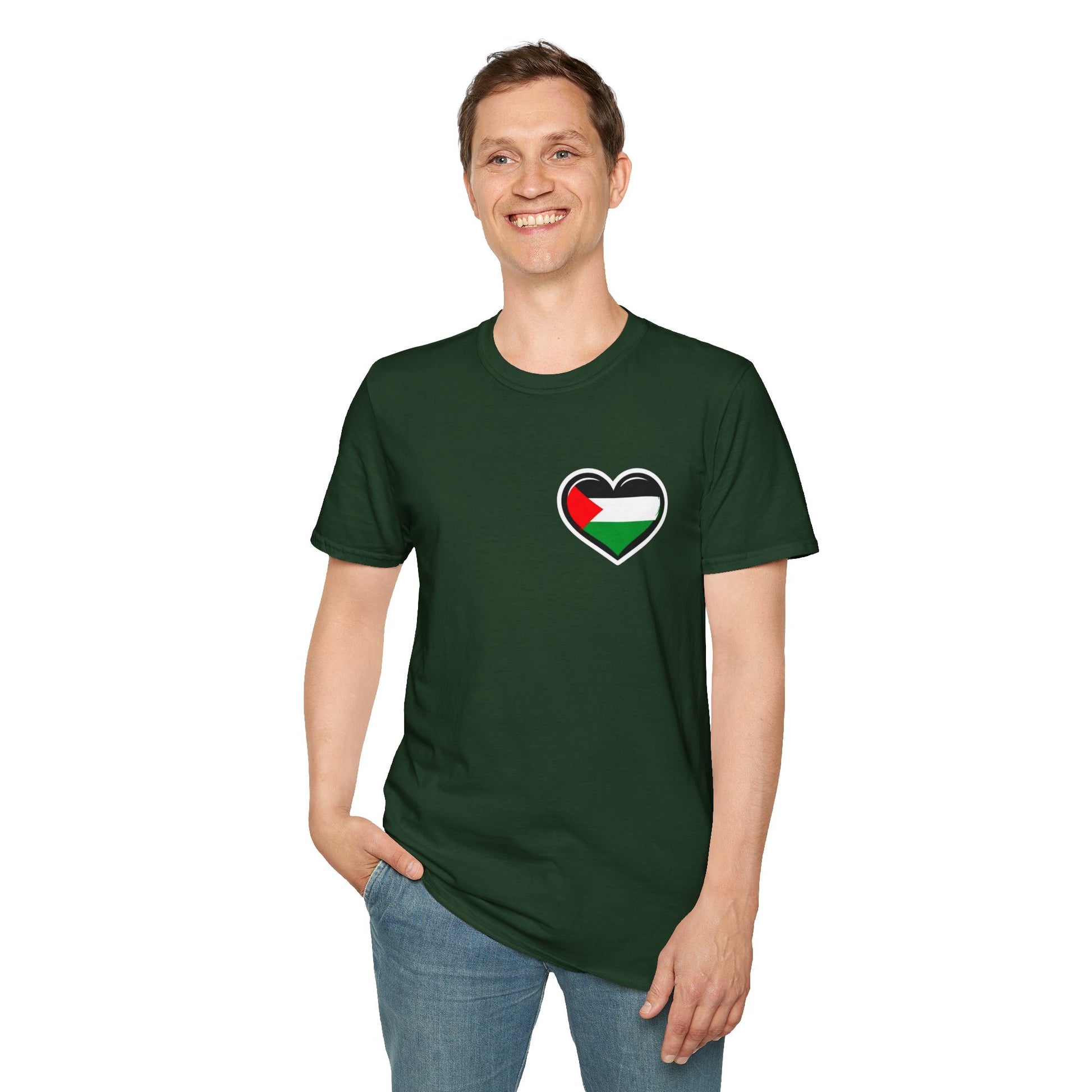 Unisex Softstyle T-Shirt: Stand with Gaza & We Are All Palestine Graphic Tee