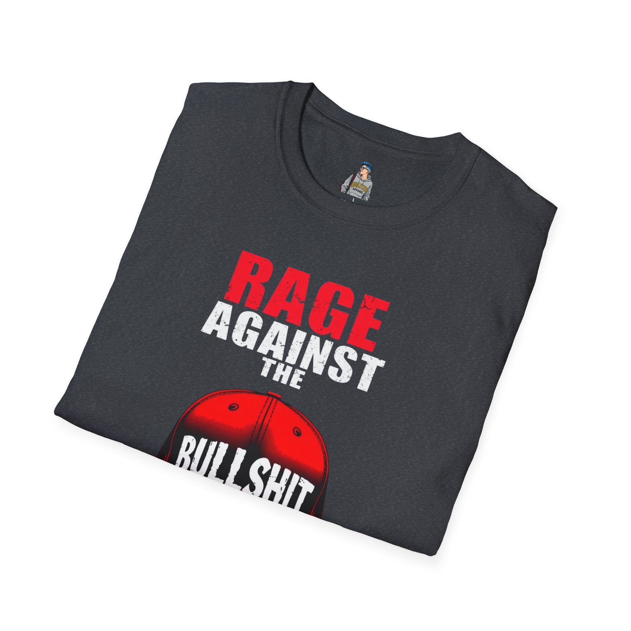 Unisex Softstyle T-Shirt - "Rage Against the BS" Graphic Tee