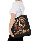 Love Costs Nothing, Give It Away Flag Tote Bag