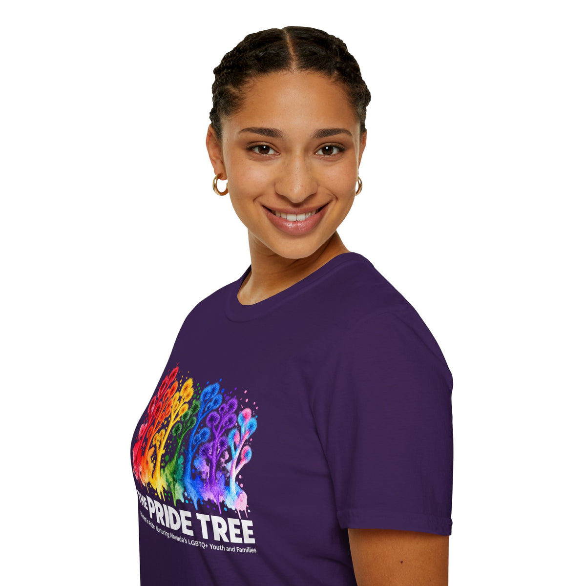 Pride Tree Las Vegas White Text T-shirt