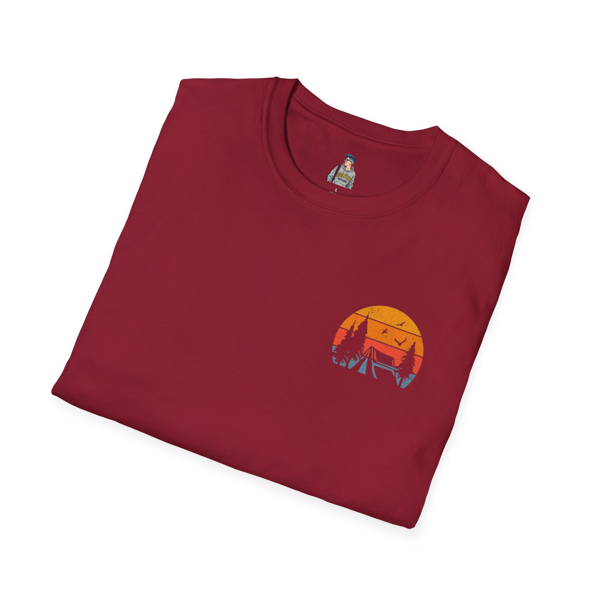 Unisex Softstyle T-Shirt - 'I'd Rather Be Camping' Adventure Tee