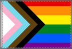 Inclusive Rainbow Pride Double Sided Flag - Celebrate Inclusivity and Diversity