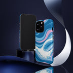 Blue & Pink Swirl Tough Case for iPhone