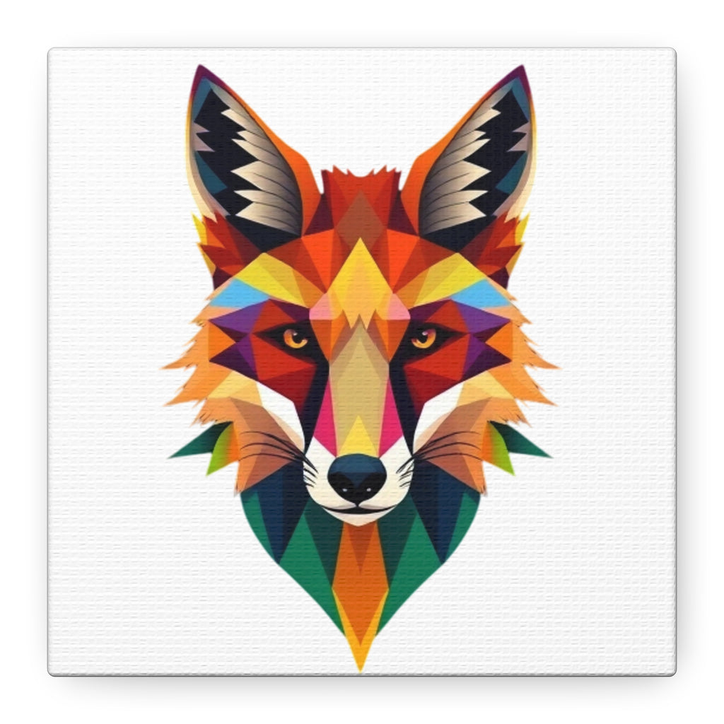 Colorful Fox Canvas Wall Art - Polished Modern Home Décor