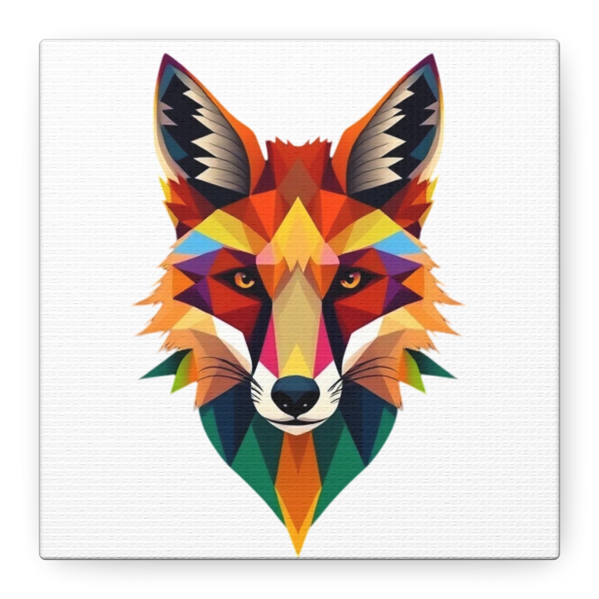 Colorful Fox Canvas Wall Art - Polished Modern Home Décor