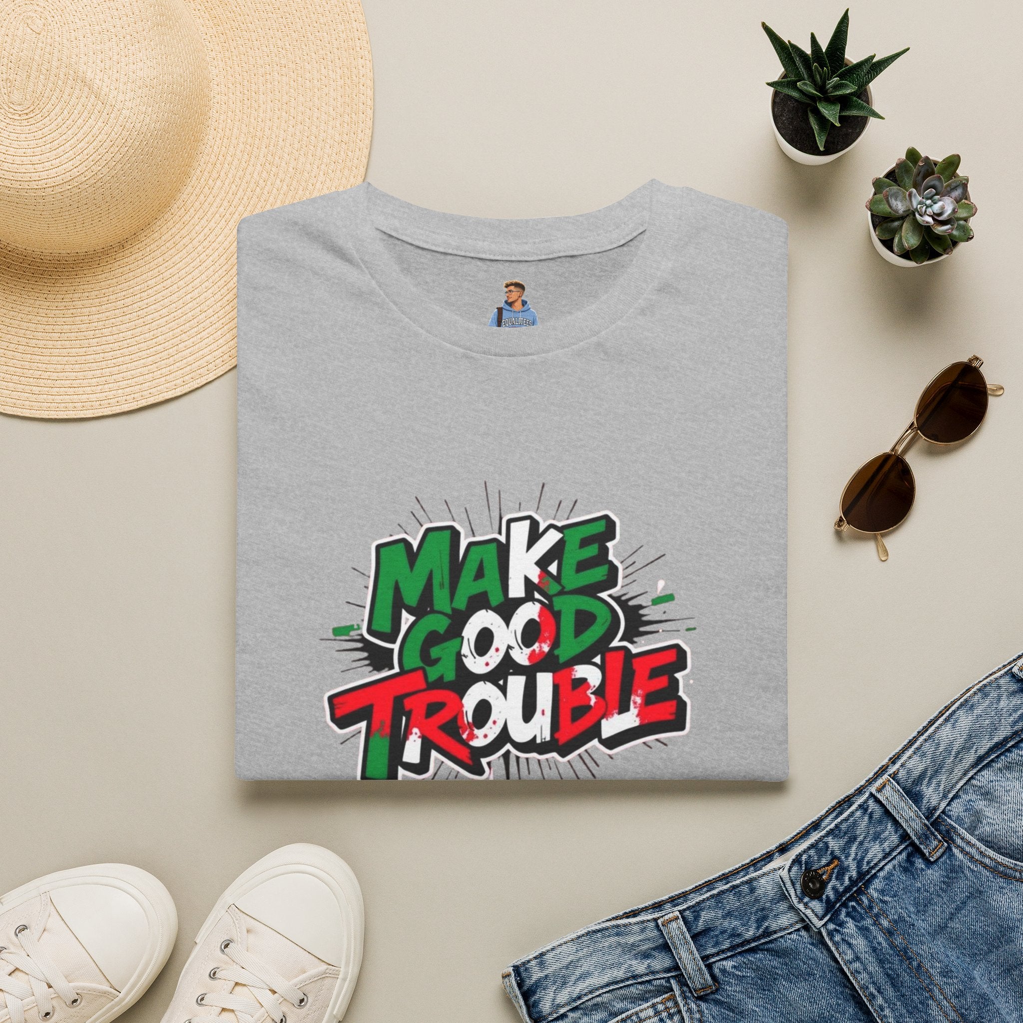 Make Good Trouble T-shirt  Fun Graphic Tee for Activists & Trendsetters