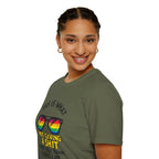 This Is What Not Giving a Shit What You Think Looks Like Sunglasses Pride Tee