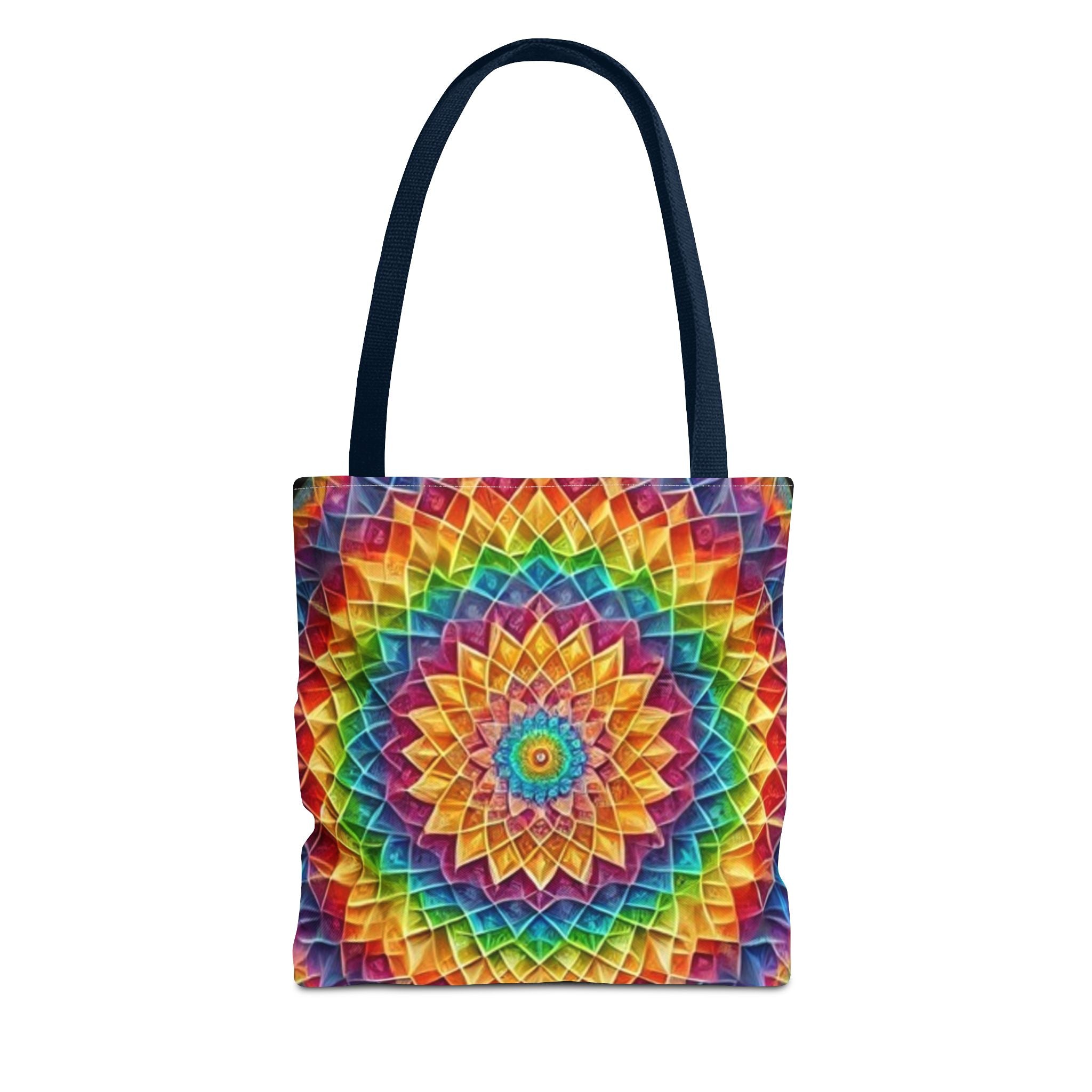 Rainbow Mandala Tote Bag