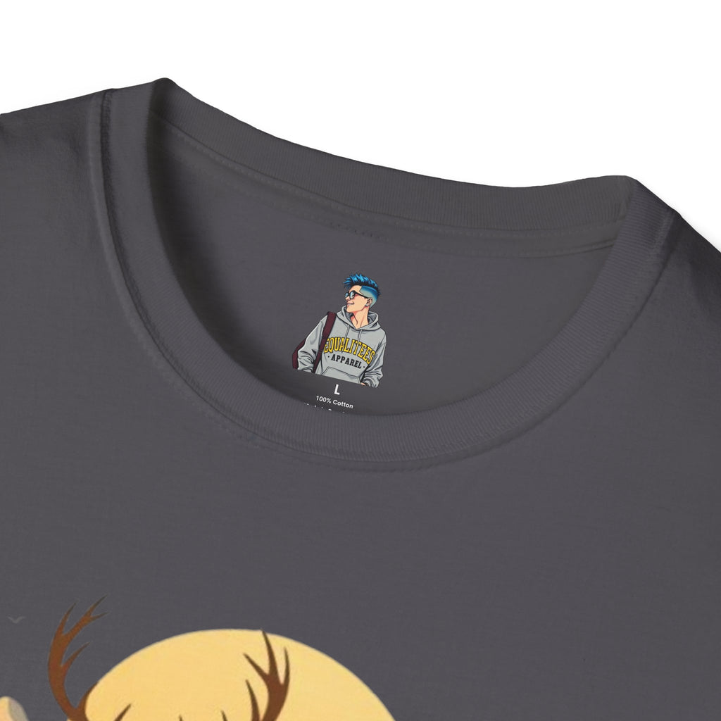 Mountain Sunset Deer Unisex Softstyle T-Shirt