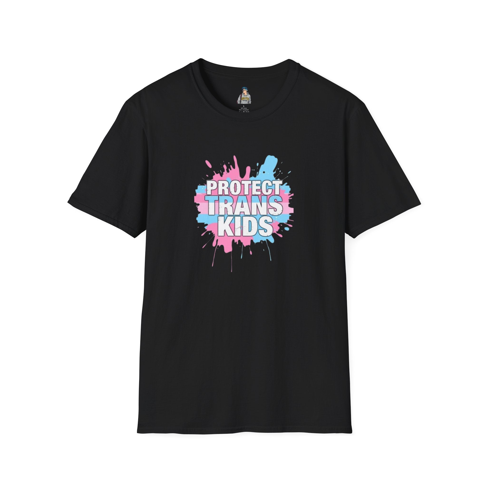 Protect Trans Kids Unisex Softstyle T-Shirt - Supportive LGBTQ+ Apparel