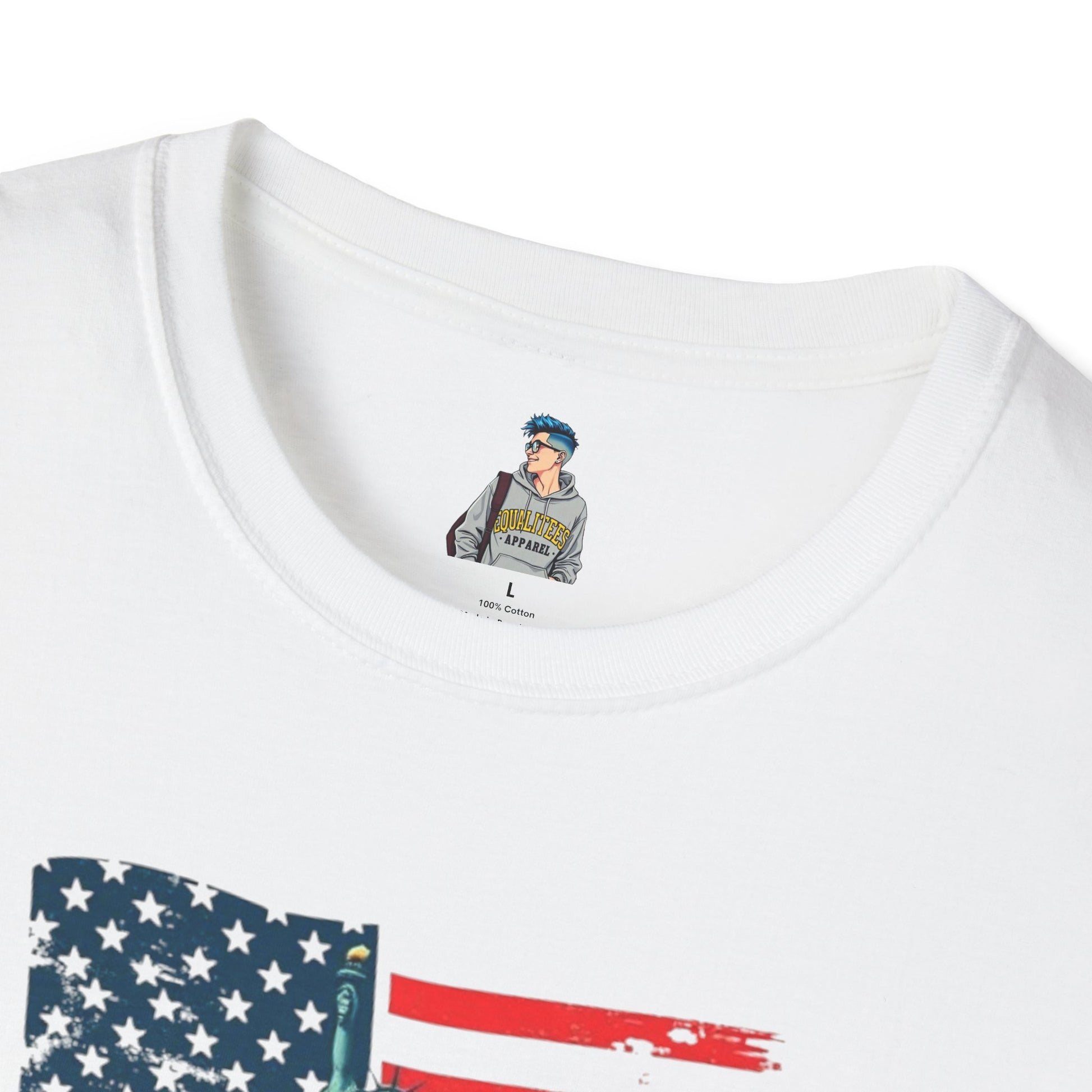 Unisex Softstyle T-Shirt - "Immigrants Make America Great" - Celebrate Diversity & Freedom