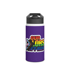 Teaching While Queer Stainless Steel Water Bottle - Perfect for Educators and Allies