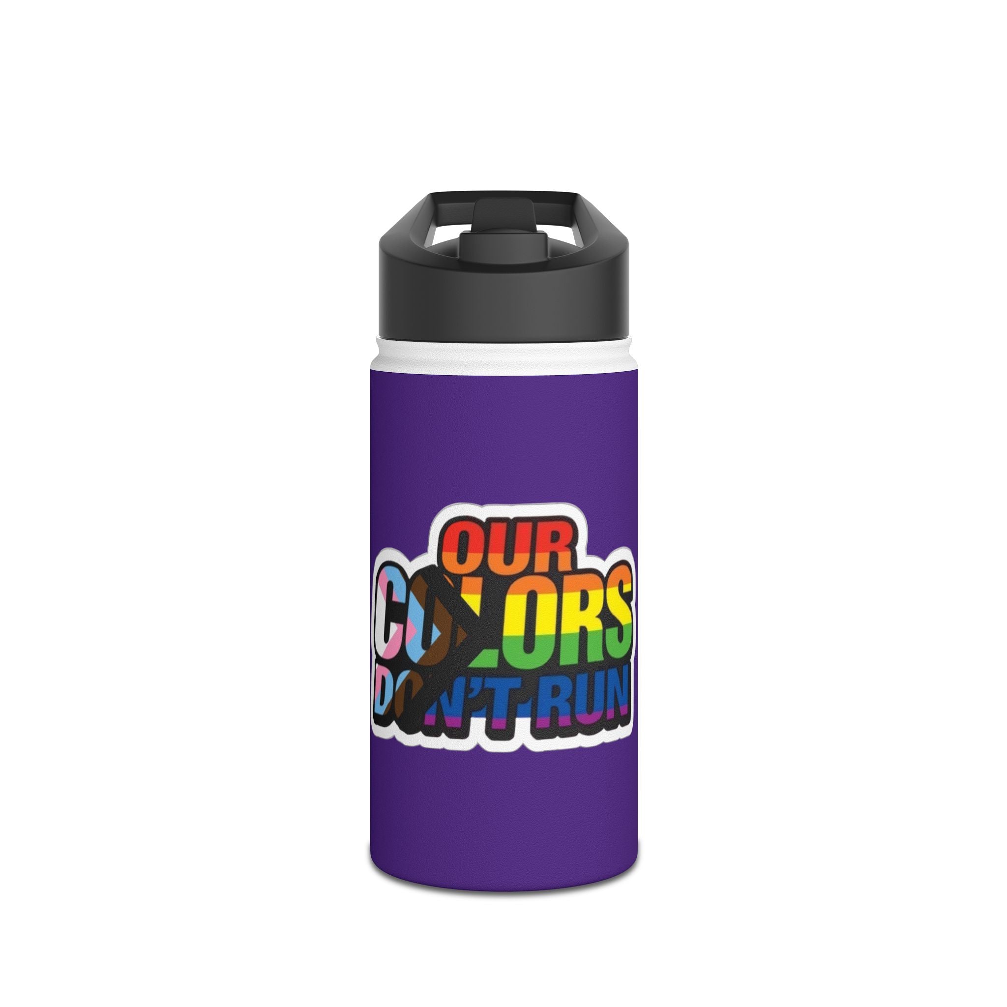 Teaching While Queer Stainless Steel Water Bottle - Perfect for Educators and Allies