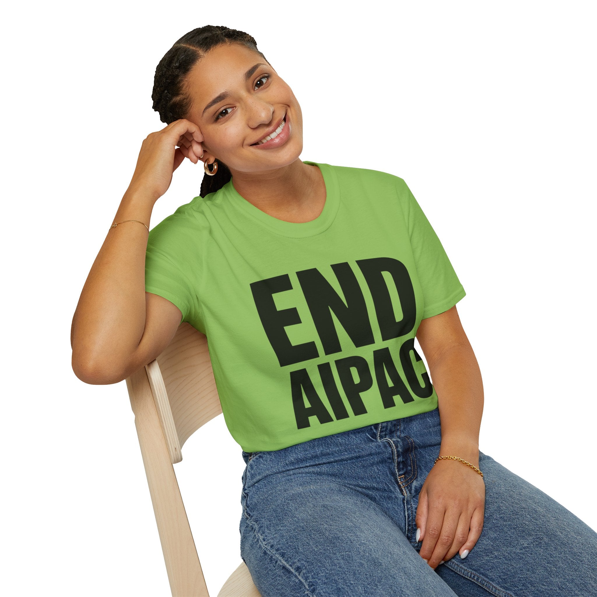 END AIPAC Bold Protest T-Shirt