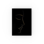 Face Silhouette Hard Backed Journal - Perfect for Gifts, Journaling, and Celebrations