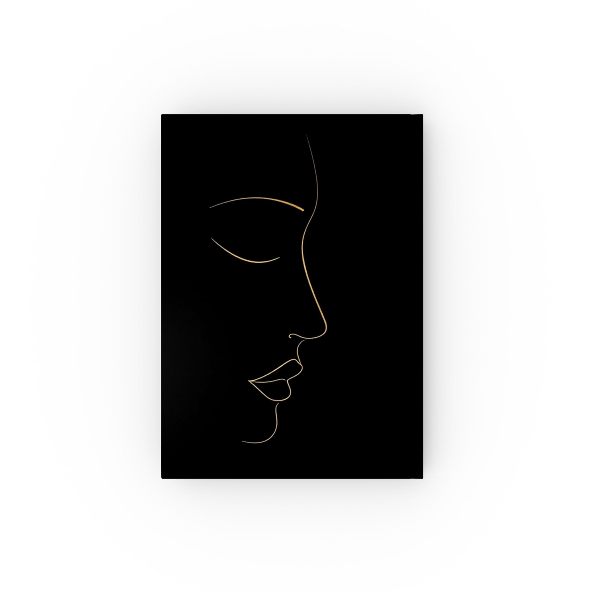 Face Silhouette Hard Backed Journal - Perfect for Gifts, Journaling, and Celebrations