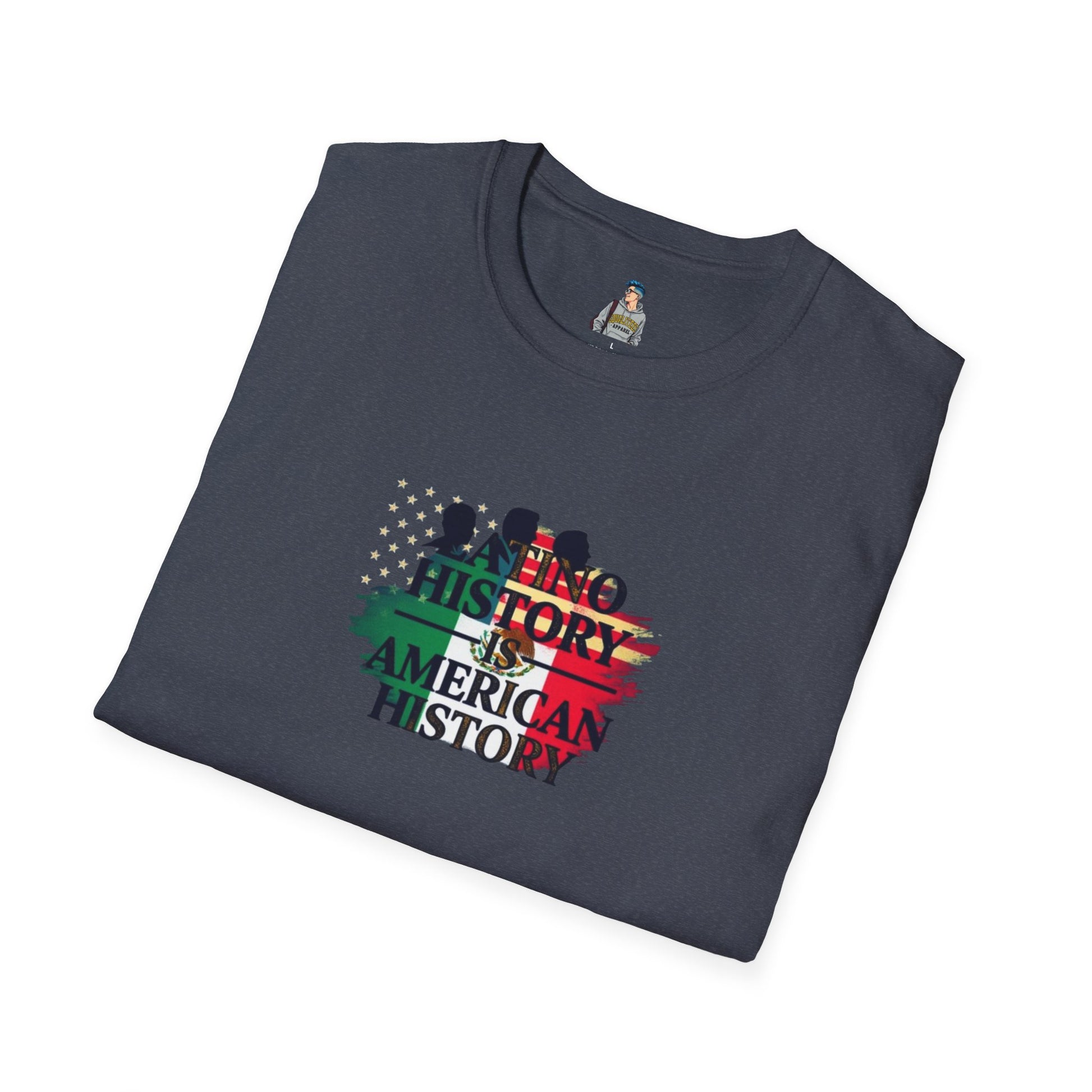 Unisex Softstyle T-Shirt - 'Latino History is American History' Graphic Tee