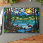 Stained Glass Nature Scene Cutting Board - Perfect Gift for Home Chefs & Nature Lovers