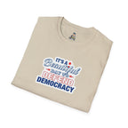 Defend Democracy Unisex Softstyle T-Shirt - Perfect for Activism and Everyday Wear
