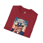 Uncle Sam in disbelief Really, America? Unisex softstyle T-Shirt