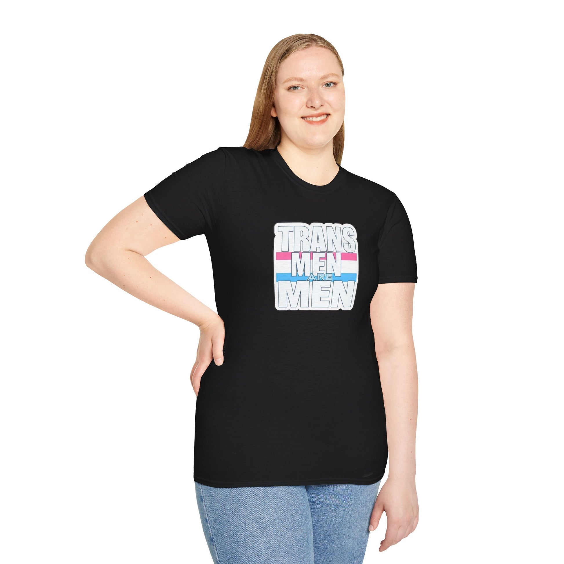 Unisex Softstyle T-Shirt - 'Trans Men Are Men' Statement Tee