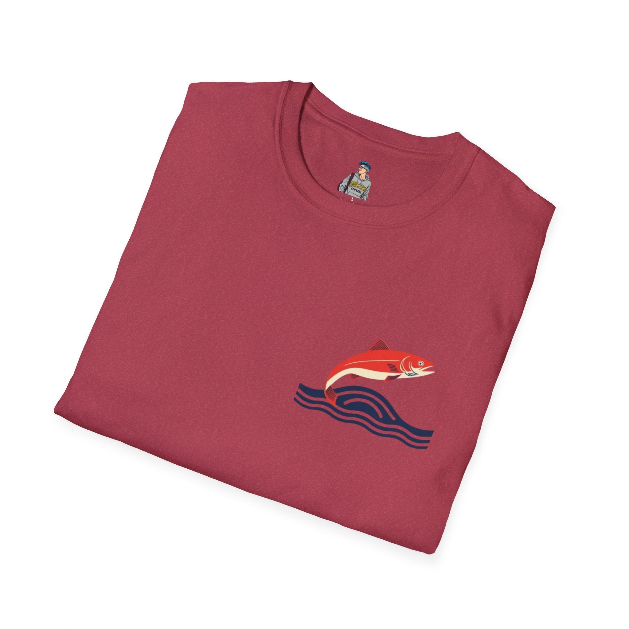 Jumping Salmon Native Pride Softstyle Unisex T-shirt