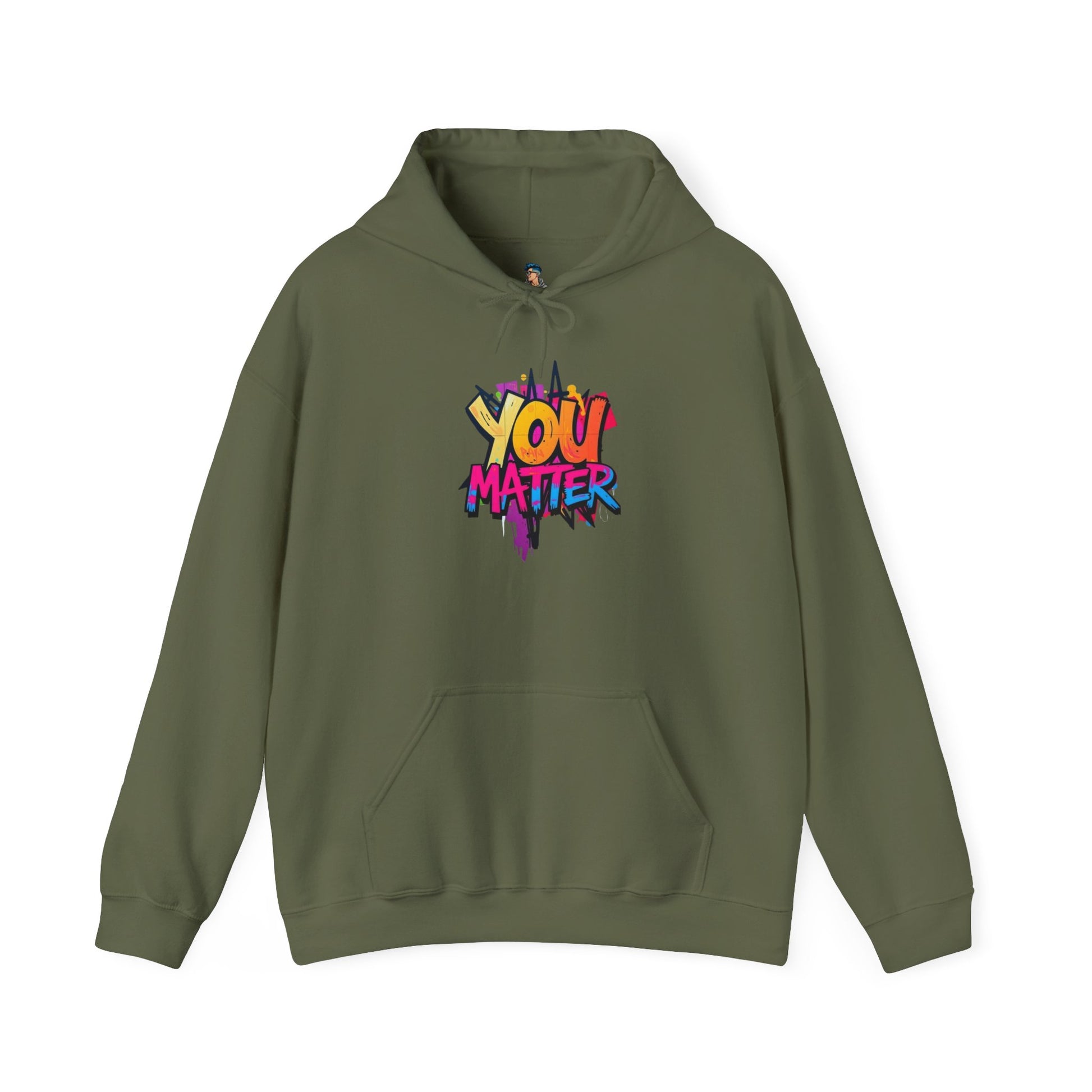 You Matter Hooded Sweatshirt - Unisex Heavy Blend - Colorful & Inspiring