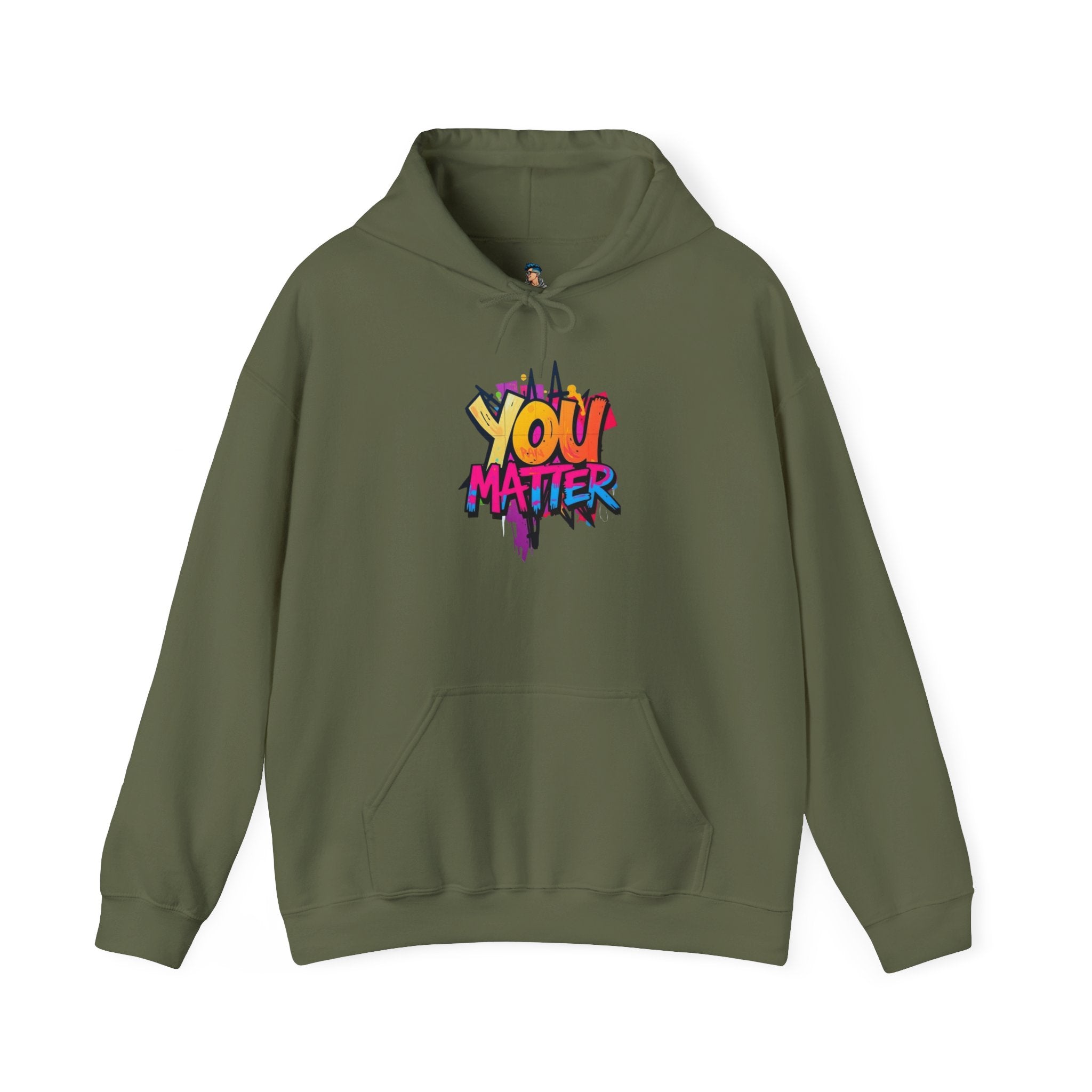 You Matter Hooded Sweatshirt - Unisex Heavy Blend - Colorful & Inspiring