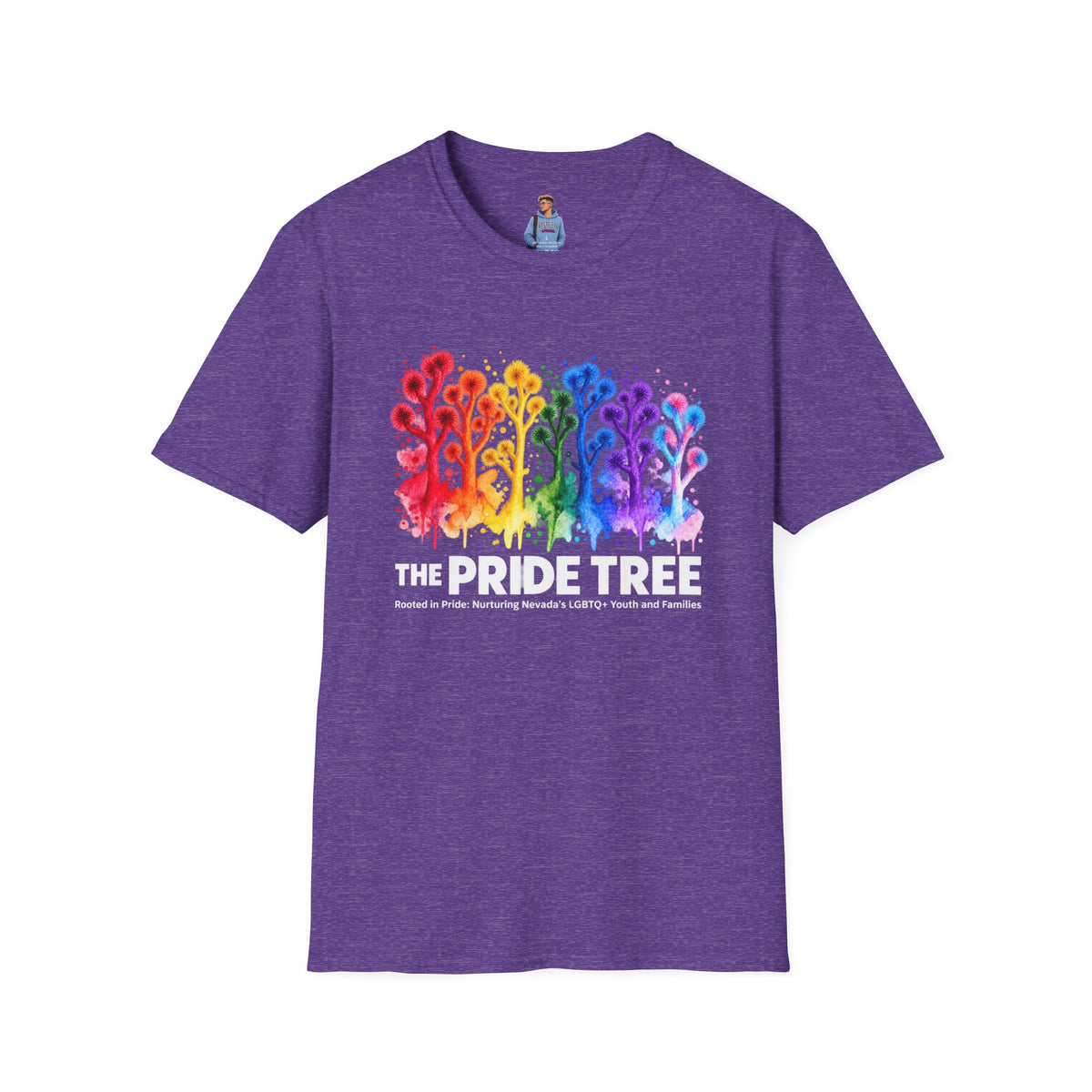 Pride Tree Las Vegas White Text T-shirt