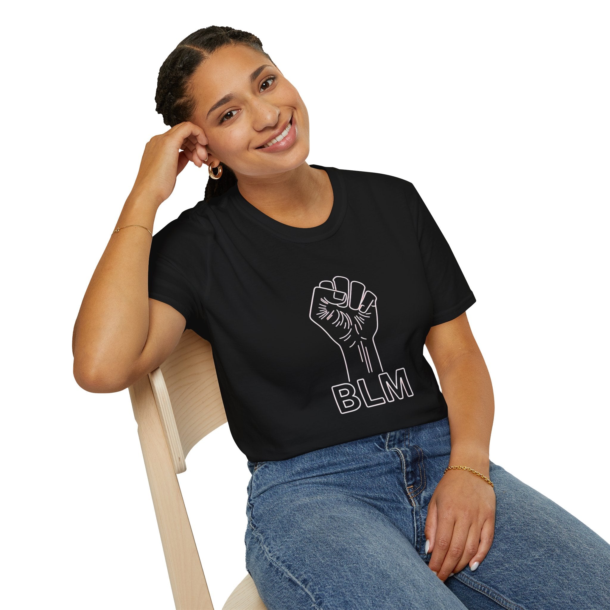 BLM Unisex Softstyle T-Shirt - Celebrate Equality and Justice