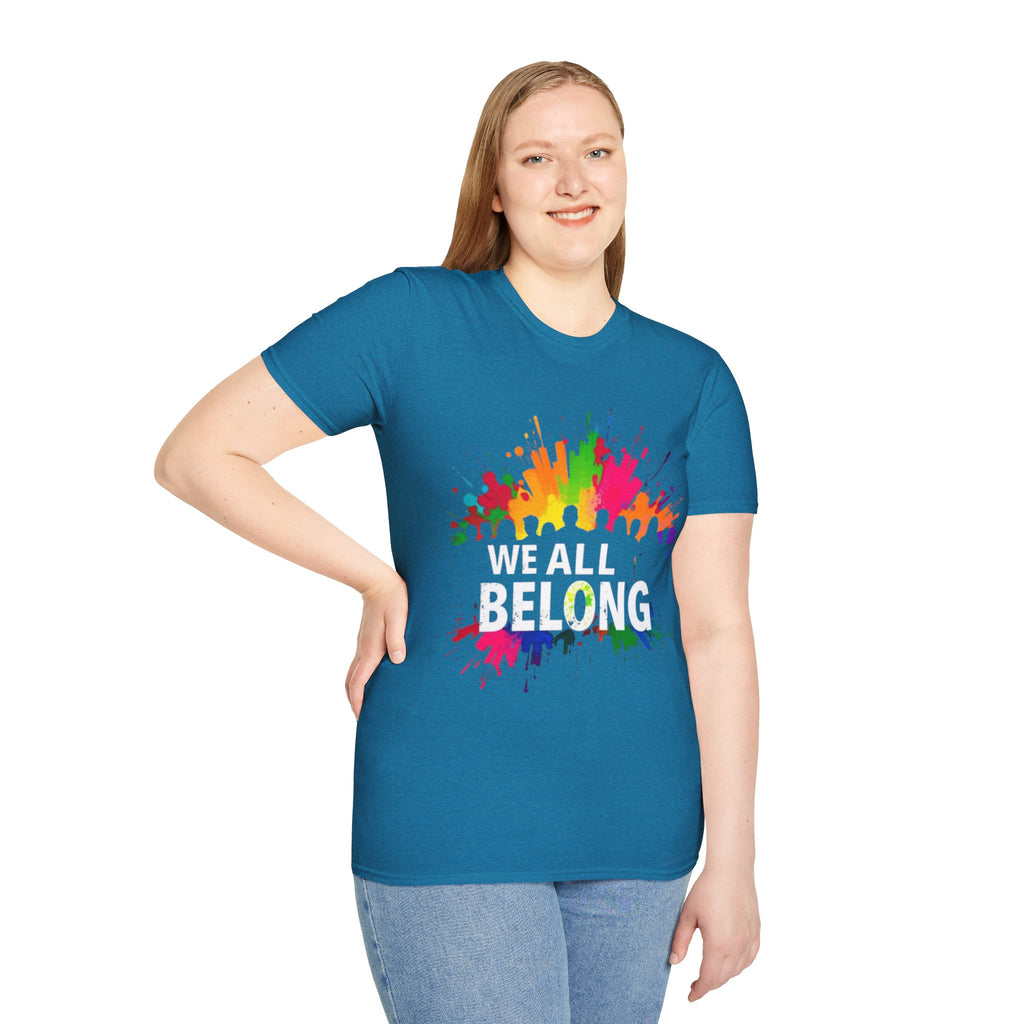 Unisex Softstyle T-Shirt - 'We All Belong"
