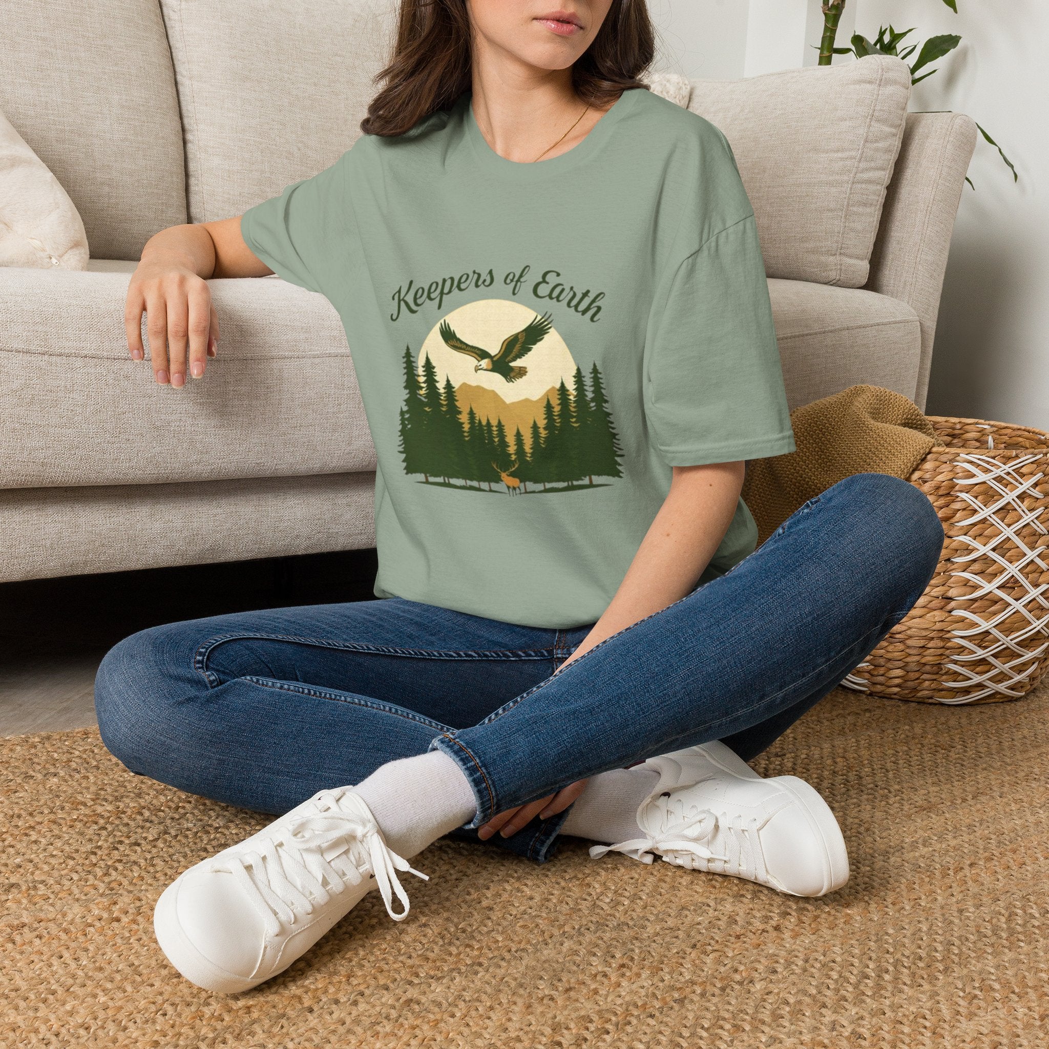 Keepers of the Earth Eagle and Elk T-shirt