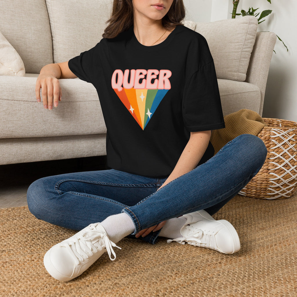 Queer Rainbow Sparkle Pride Tree Las Vegas T-Shirt