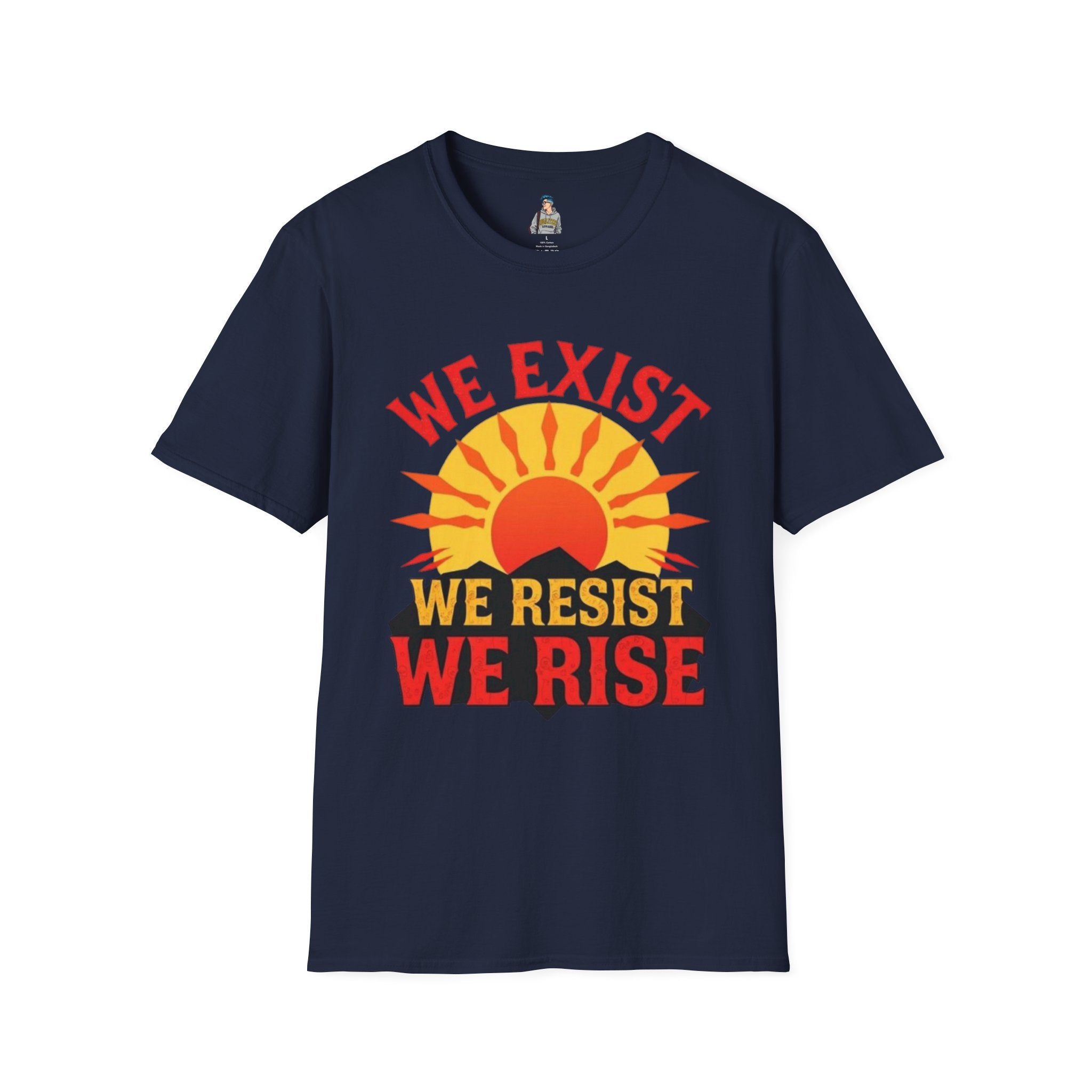 Unisex Softstyle T-Shirt, We Exist We Resist We Rise