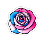 Die-Cut Stickers - Rose - Trans Colors Outlined