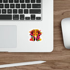 Die-Cut Stickers - Rainbow Feet Splattered Paint