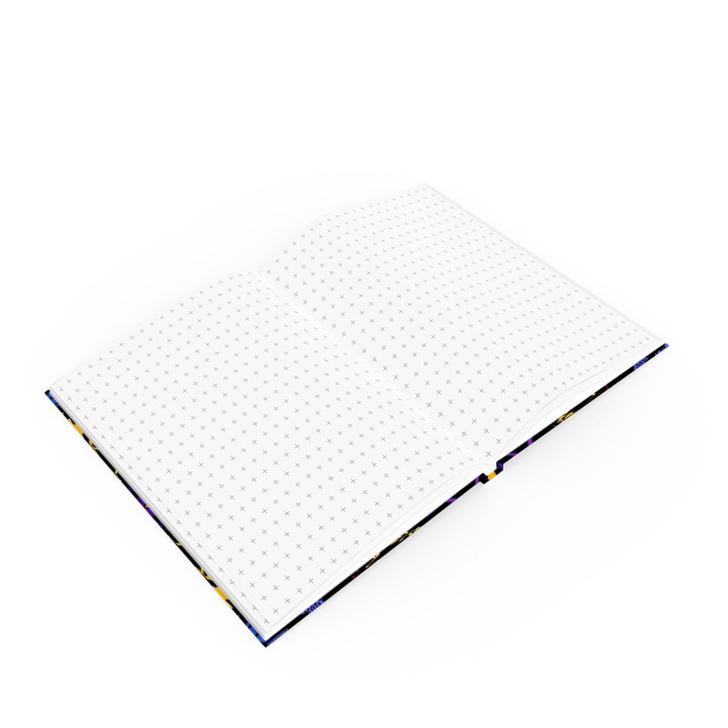 Purple and Yellow Mandala Hard Backed Journal - Perfect for Gifts, Journaling, and Celebrations