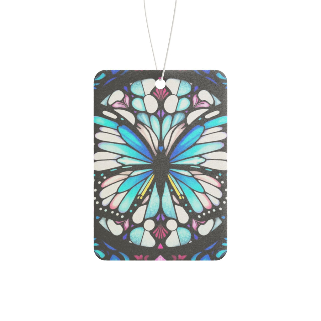Stained Glass Butterfly Design - Car Air Freshener - Eclectic and Aromatic