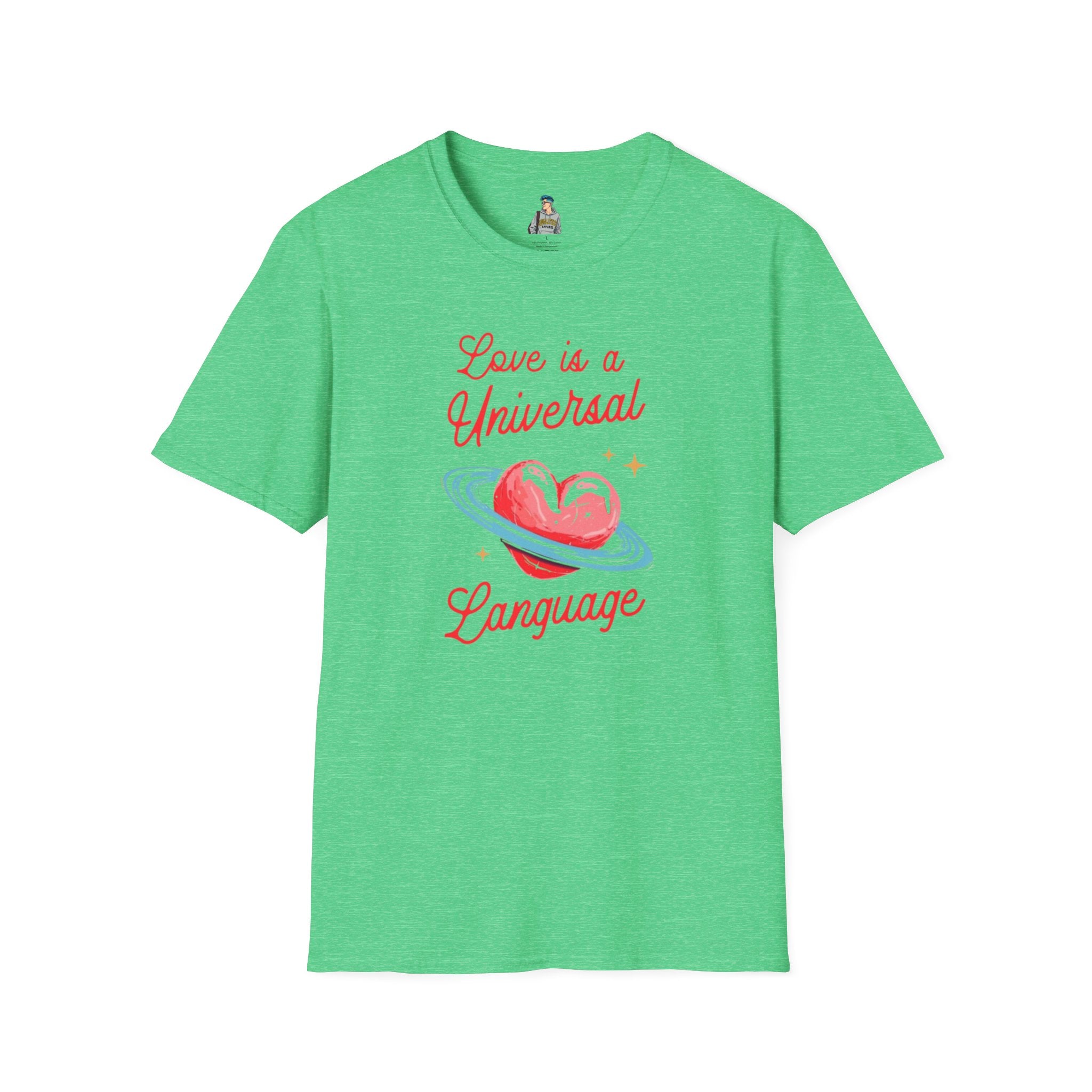 Unisex Softstyle T-Shirt - Love is a Universal Language Tee for Positive Vibes