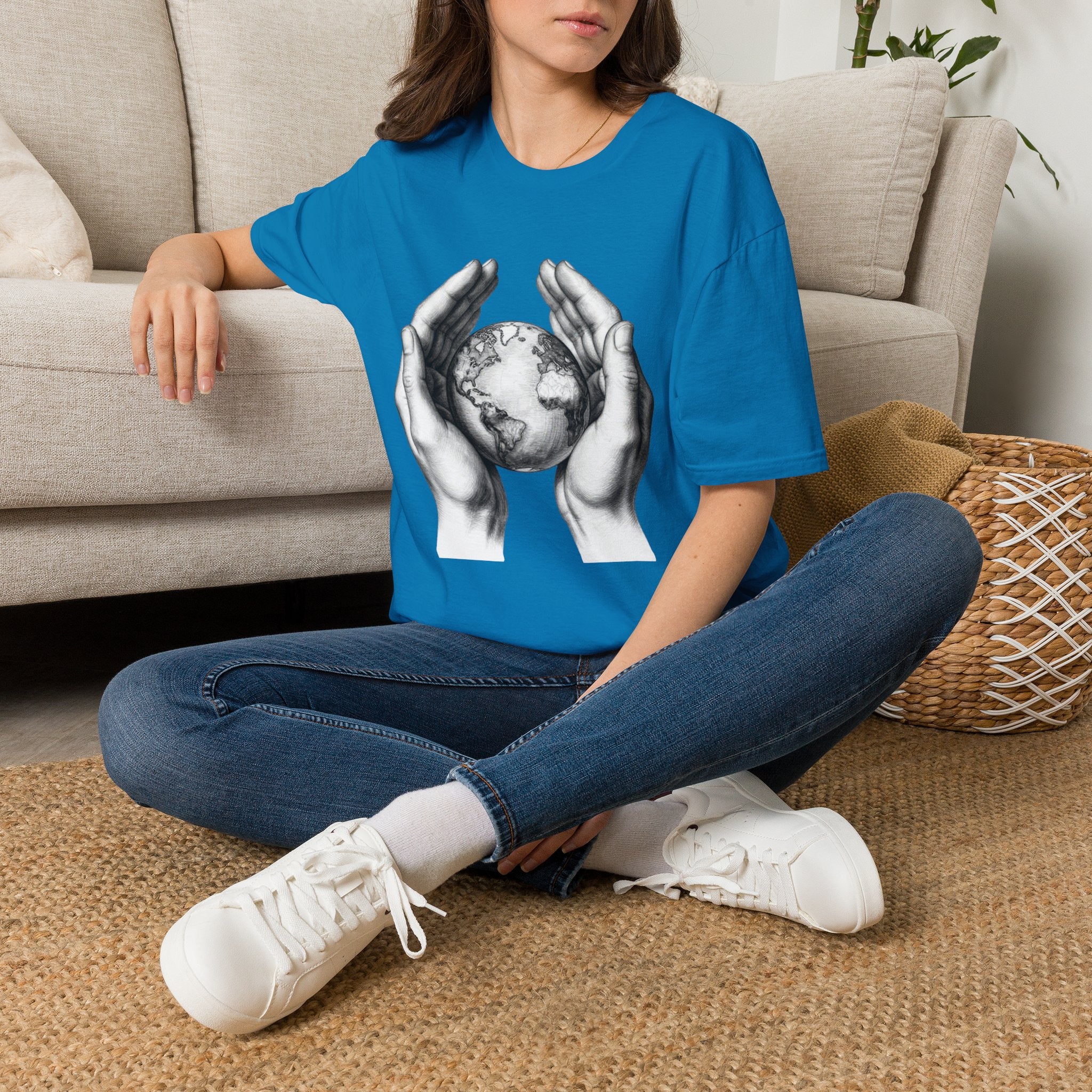 Earth in Your Hands T-Shirt — Protect the Planet Graphic Tee