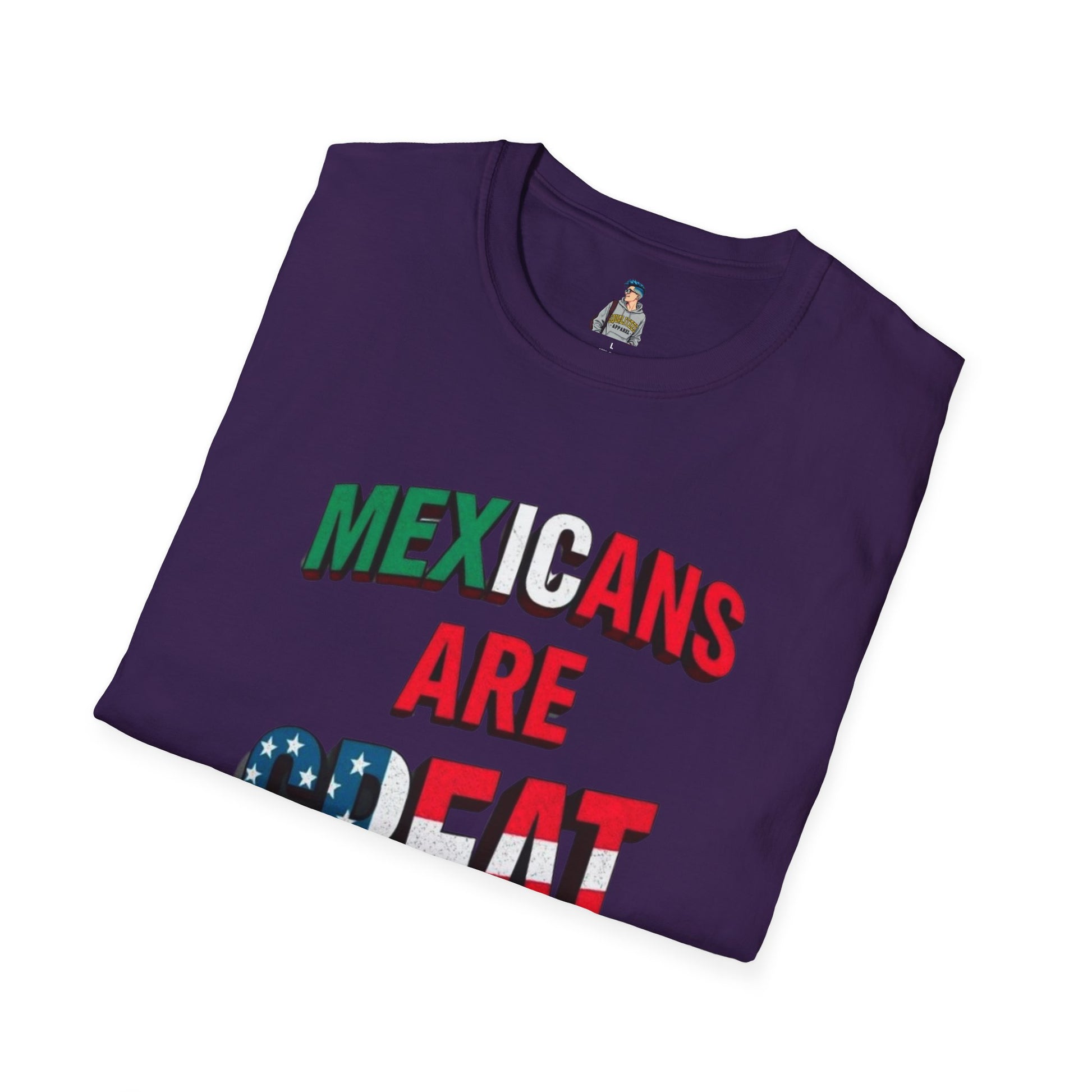 Unisex Softstyle T-Shirt - Mexicans Are Great Americans | Bilingual Pride Tee