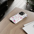 Floral Pink Wildflower Tough Phone Case for iPhone