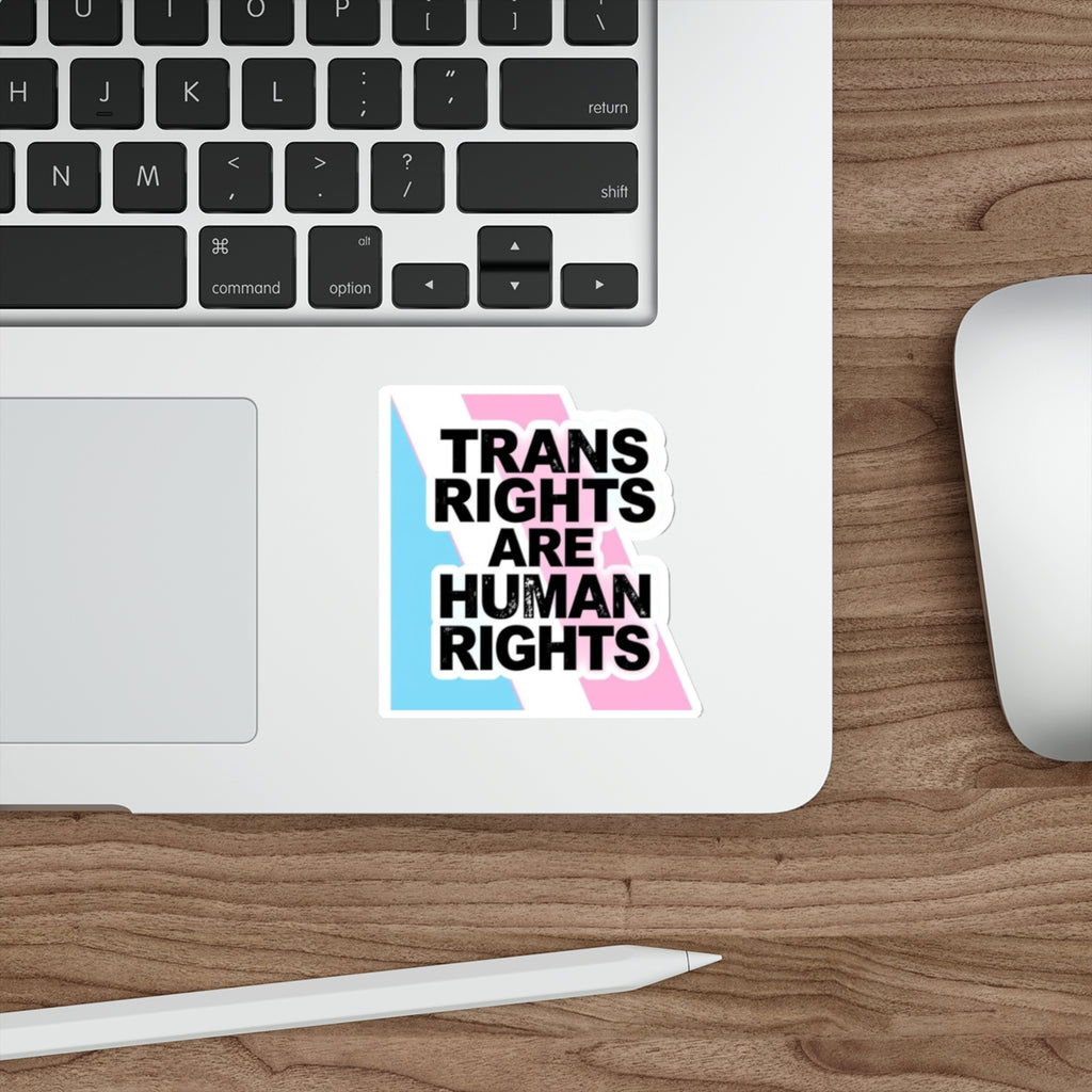 Die-Cut Stickers - TRANS RIGHTS ARE HUMAN RIGHTS