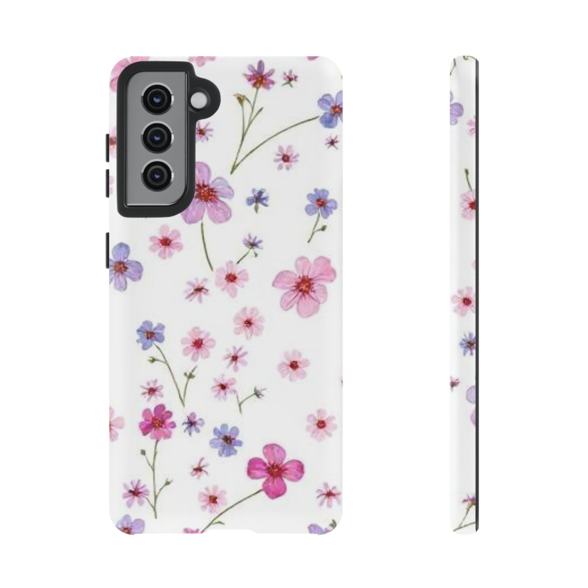 Pink Wildflower Tough Case for Android