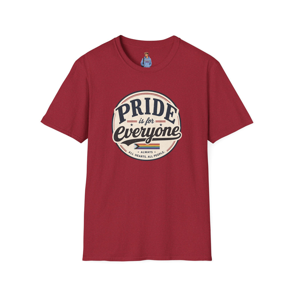 Pride Is for Everyone T-Shirt — Inclusive Retro Pride Tee