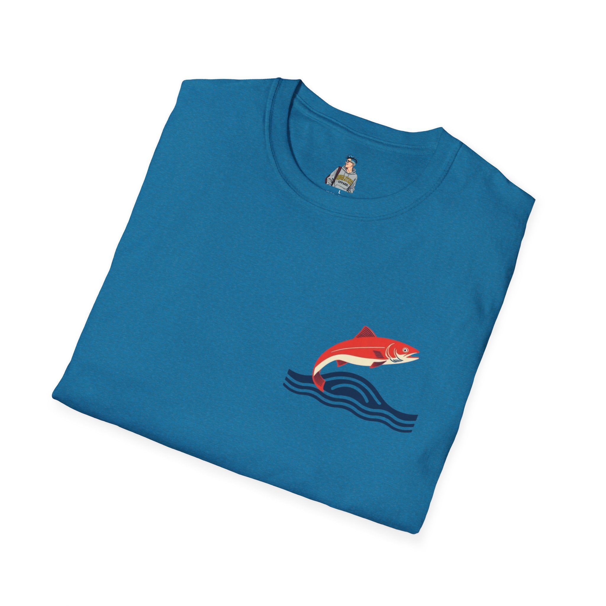 Jumping Salmon Native Pride Softstyle Unisex T-shirt
