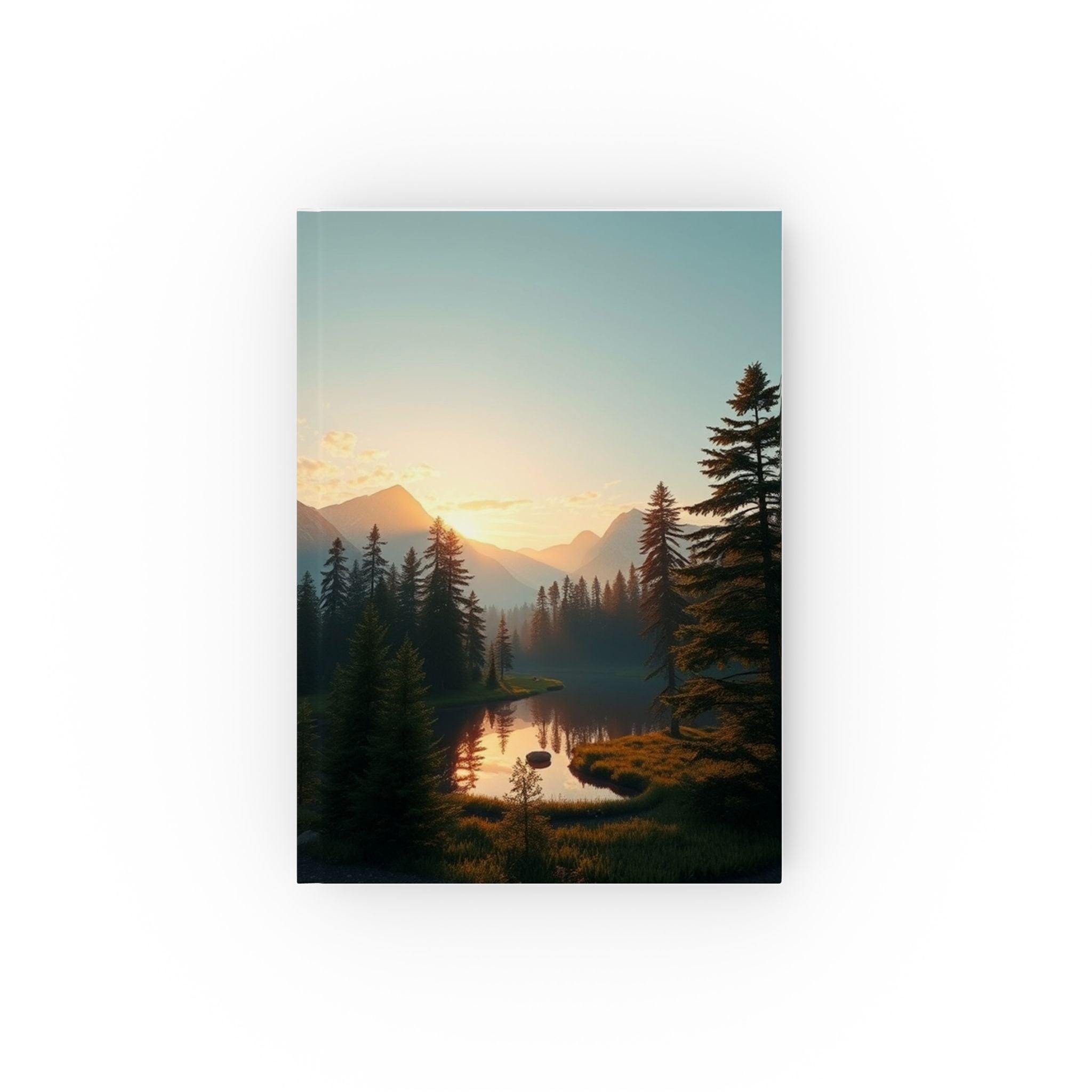 Mountain & Lake Scene Hard Backed Journal - Perfect for Gifts, Journaling, and Celebrations