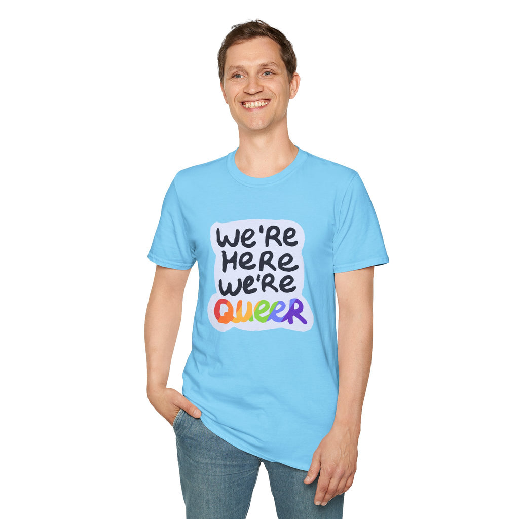 We’re Here We’re Queer Pride Tree Las Vegas T-Shirt