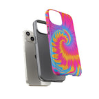 Vibrant Tie-Dye Swirl Protective Tough Case for iPhone