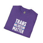 Trans Lives Matter Unisex Softstyle T-Shirt - Support LGBTQ+ Rights